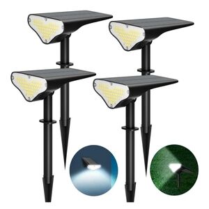 Outdoor Solar LED Waterproof Spotlights 4pack For Walkway Driveway Yard Garden